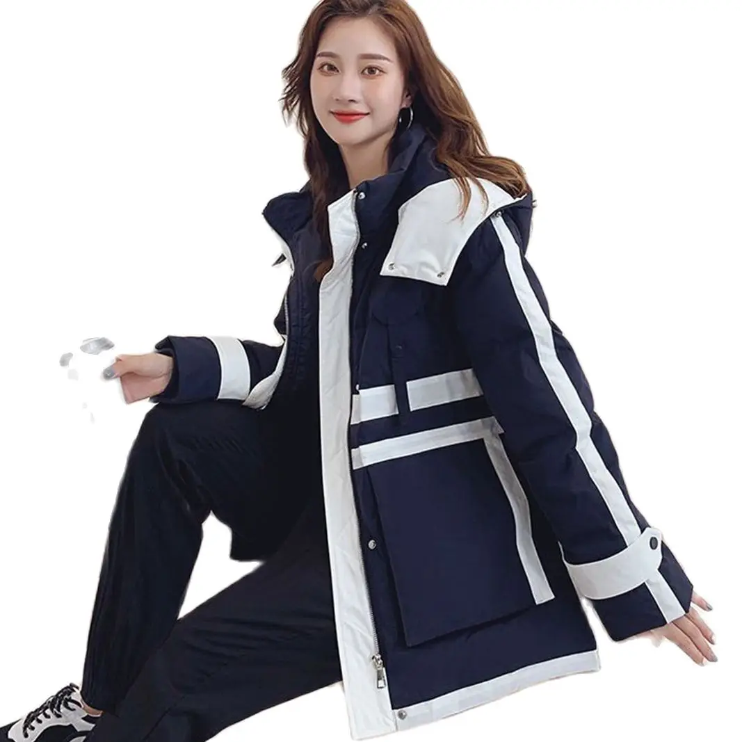 

Пуховик женский на белом утином пуху, верхняя одежда для пар, жакет на молнии z2y, зимний пуховик, Женская супертеплая Толстовка