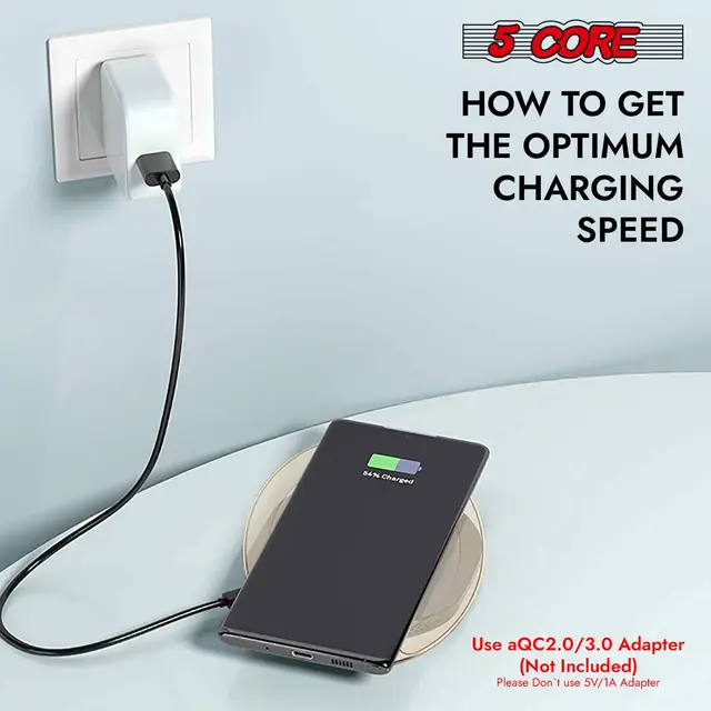 5 Core Wireless Phone Charging Pad 15W Qi-Certified Fast Charger Mat Cargador CDKW04 W - Image 3