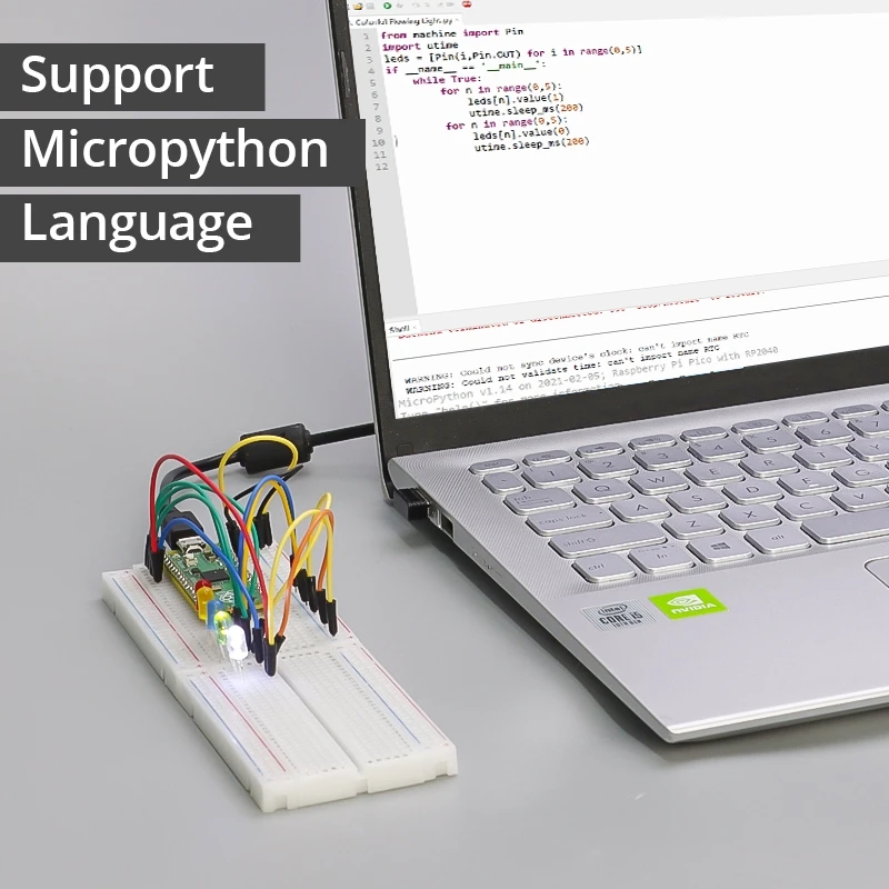 Raspberry pi Pico Avançado Kit Pico w Rp2040 Board com Cabeçalhos 32 Módulos 32 Tutorial Detalhado 32 Projetos Kit Faça Você Mesmo Car Kit - Imagem 4