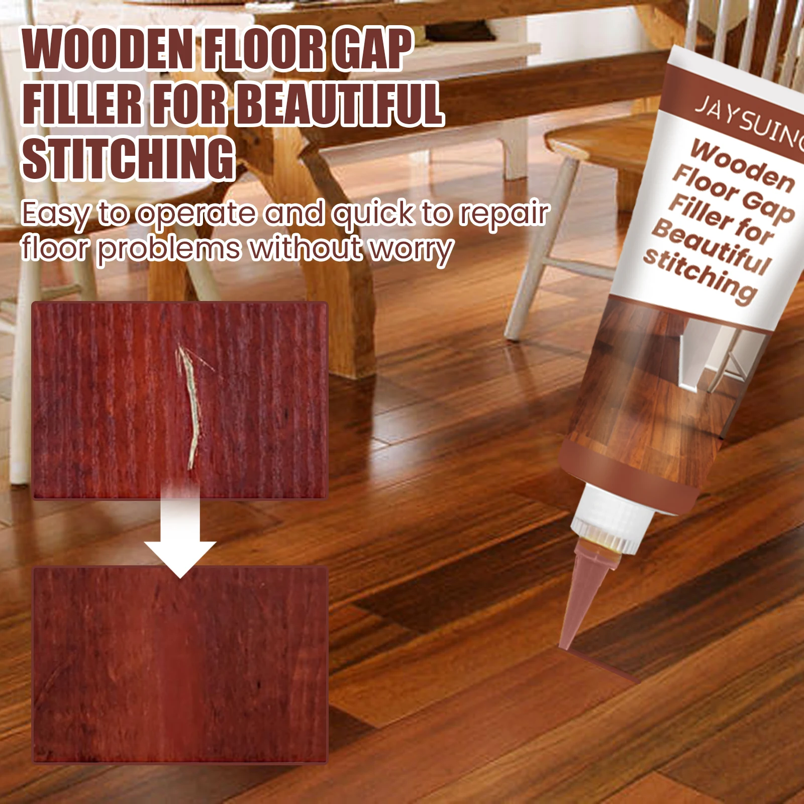 Wooden Floor Gap Filler Waterproof Polishing Repair Waxing Agent