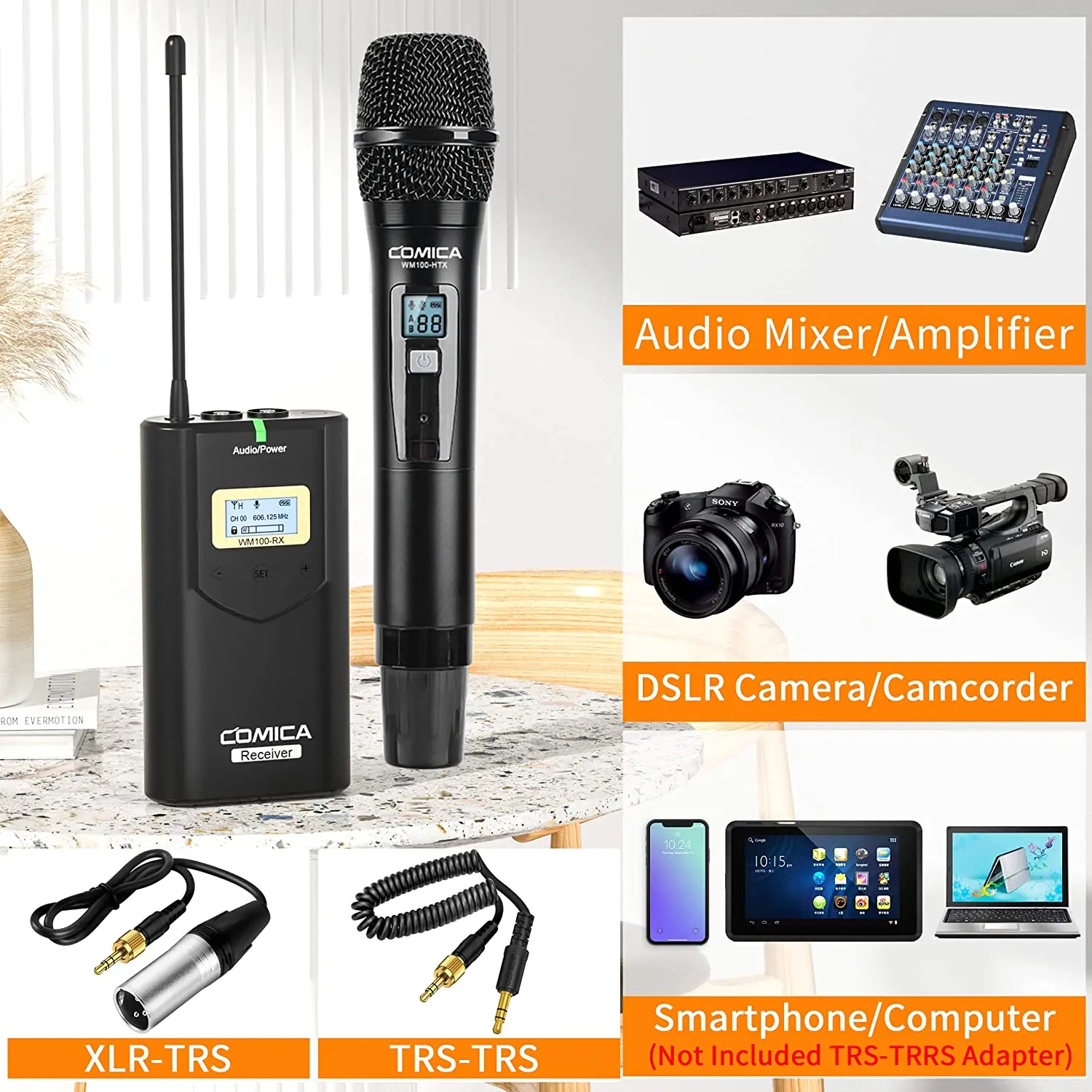 Canon　wm100　Microphone　Comica　Cvm-　Handhled　Uhf　Professional　Wireless　H　Camera　Aliexpress