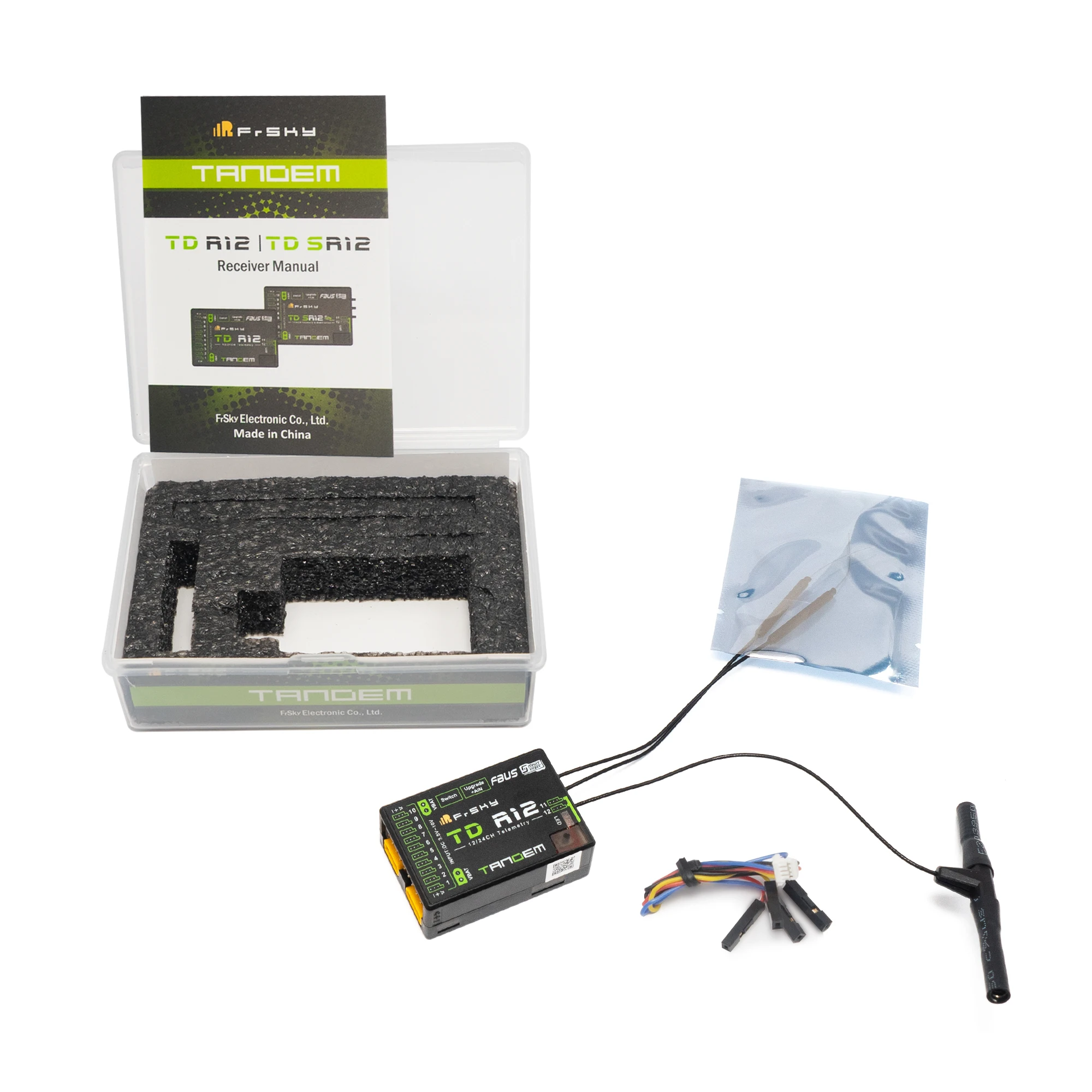 FrSky TD R12 12 csatornás duplafrekvenciás 2.4GHz/900MHz RC vevő