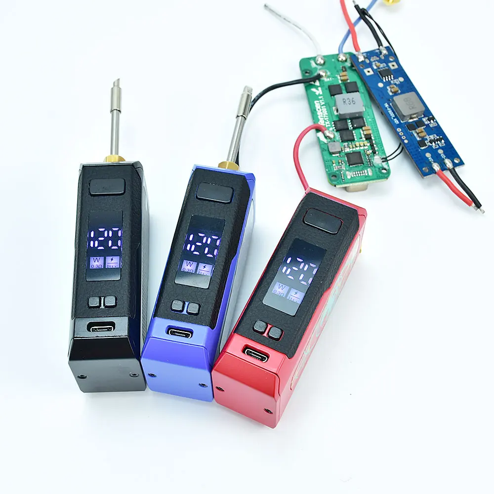 전기 납땜 인두 120W 키트, USB LED 온도 납땜 인두, 빠른 가열 용접 도구, 510 스레드 납땜 인두용
