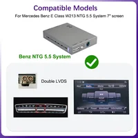 Wireless Carplay Android Auto Decoder for Mercedes Benz E Class W213 2016-2020 NTG 5.5 With BT Mirror Link AirPlay Car Module 2