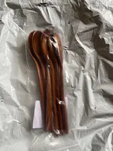 Set Di 5 Cucchiai Di Legno Giapponesi - Cucchiai Da Zuppa In Legno Naturale - Foto 5