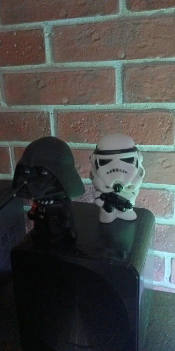 10cm 2pcs/lot Cute Style Star War Darth Vader & STORM TROOPER Kawaii Movie Action Figure Model Toys photo review