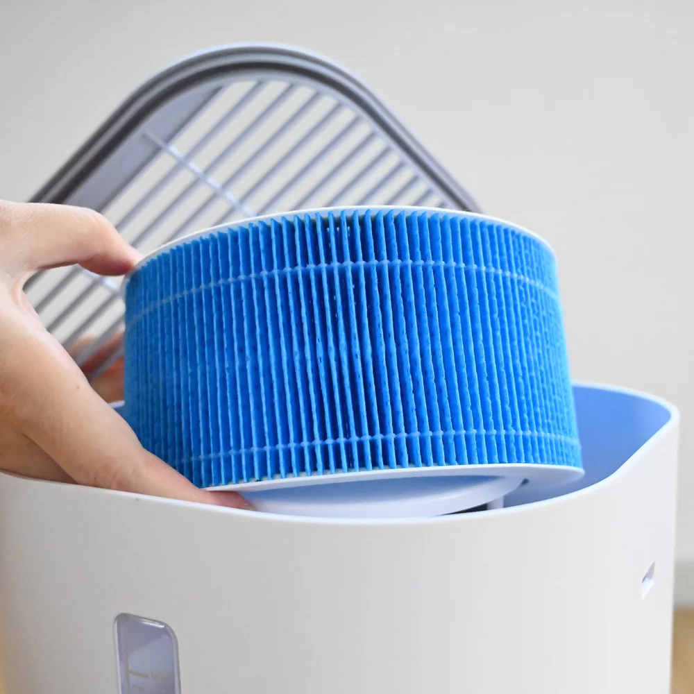 ROUNY 2-in-1-Luftreiniger und Luftbefeuchter-Kombination mit kühlem Nebel, H13 True HEPA-Filter für Allergiker und Haustierbesitzer, 360 ° Vollständiger Luftansaugkanal, extrem leiser 25dB Schlafmodus, passend für 20–50 Jahre ㎡ Raumluftreiniger, beseitigt Tiergerüche, Rauch, Pollen und trockene Luft, Weiß – Detail 13