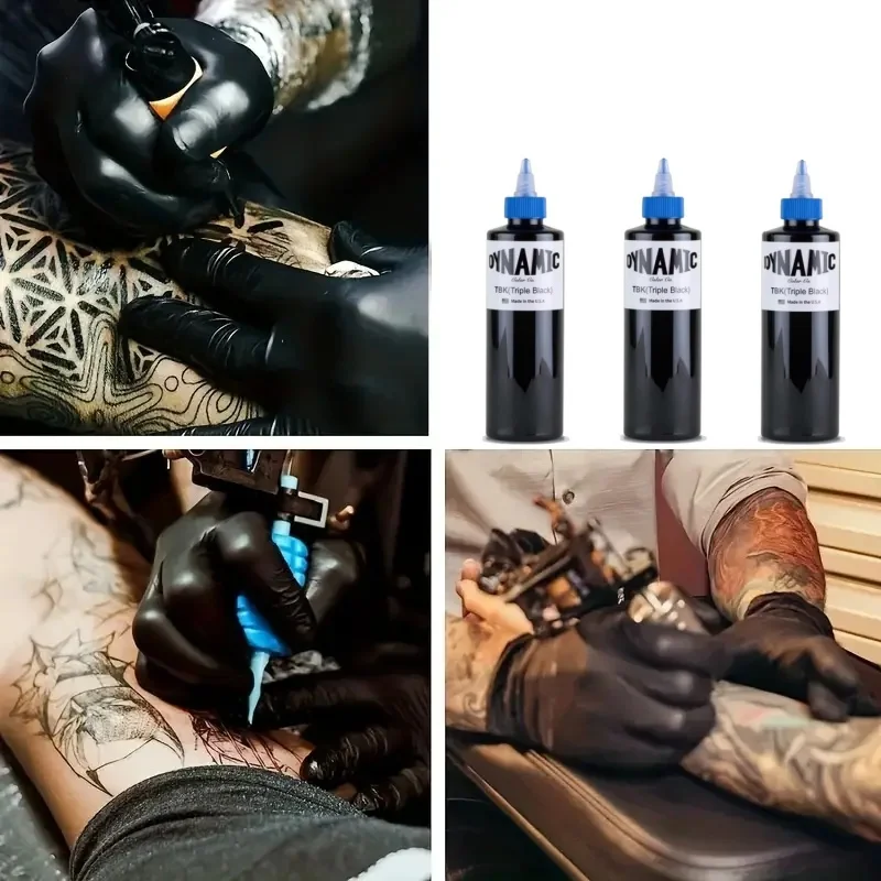 Dynami Ink 240 ml Tattoo Ink Professional Tattoo Pigment with Box 3 Colors Body Art Kit Professional Cosmetic