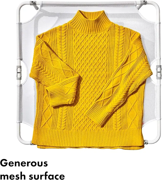 Folding Sweater Drying Rack, Fold-Flat Legs. 6