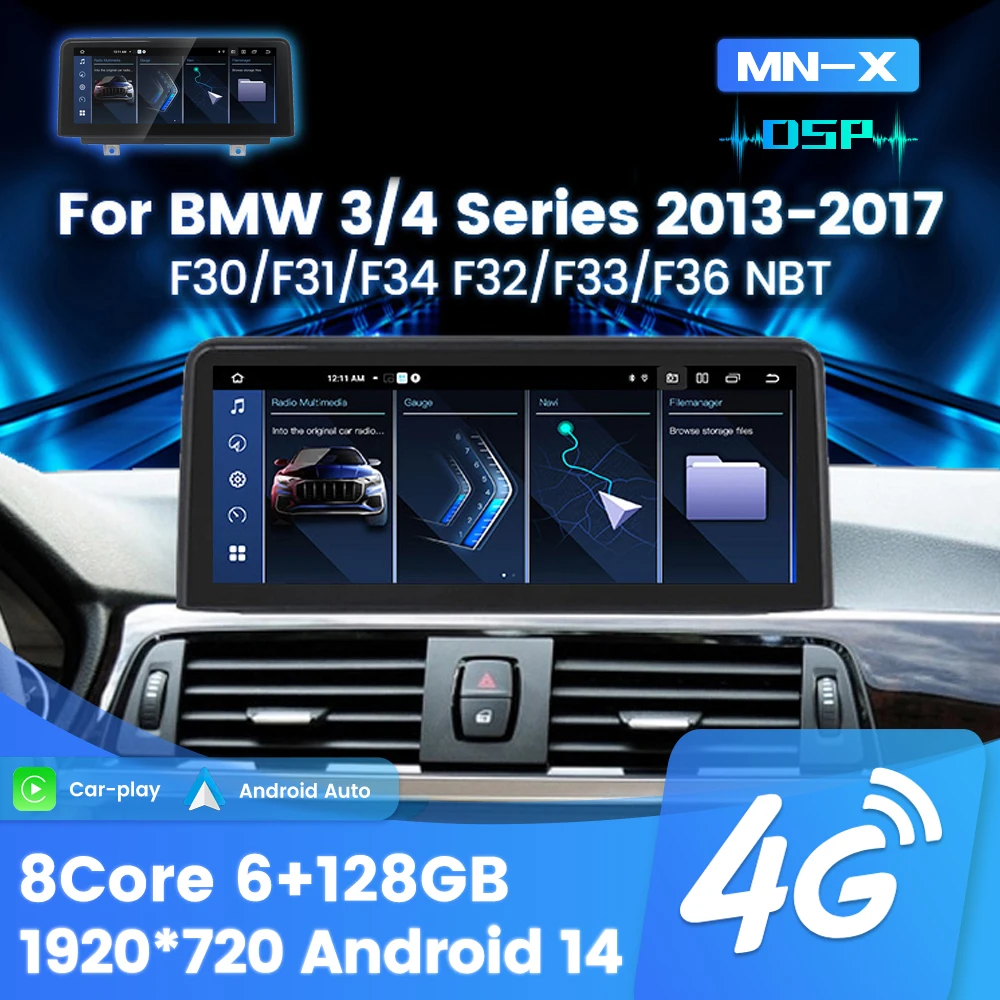 MEKEDE 10,25 "GPS Carplay Bildschirm für BMW 3/4 Serie F30 F31 F32 F33 F34 F36 F36 2013-Android smart Auto Radio Navigation
