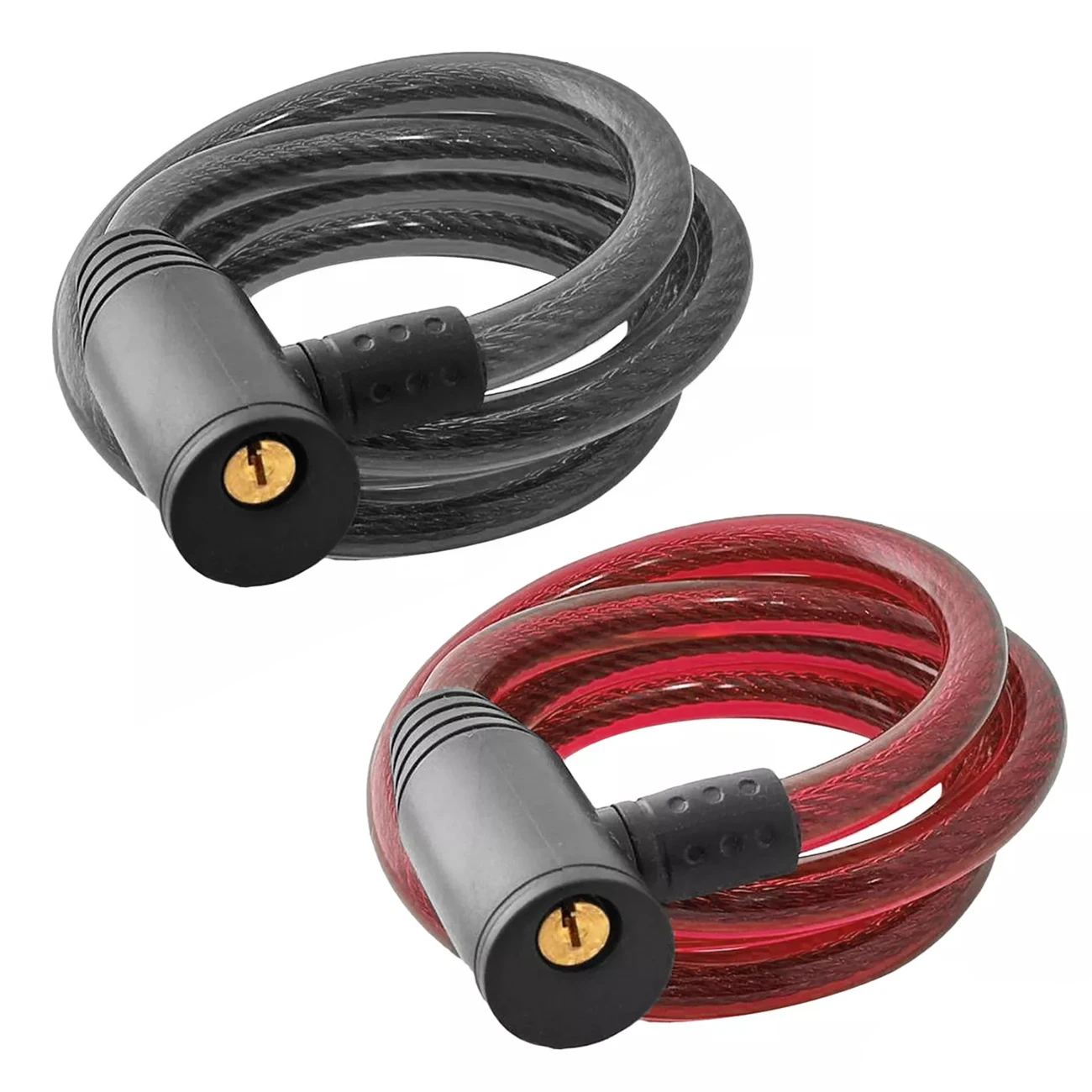 Candado Cadena Moto Bici Delgado Llave Seguridad Colores Antirobo Proteccion