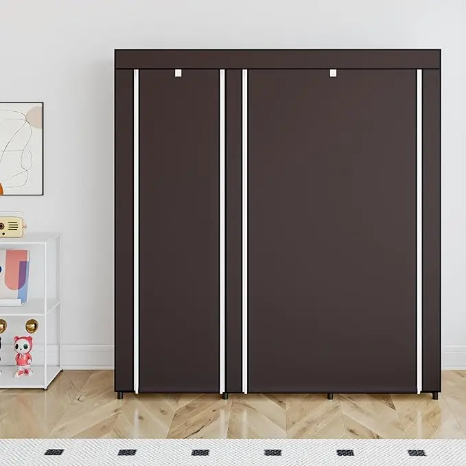 **51-Inch Portable Fabric Wardrobe Closet** 4