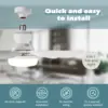 20.5-inch 40W ceiling fan with remote control LED light fan E27 base, intelligent silent ceiling fan for bedroom and living room 5