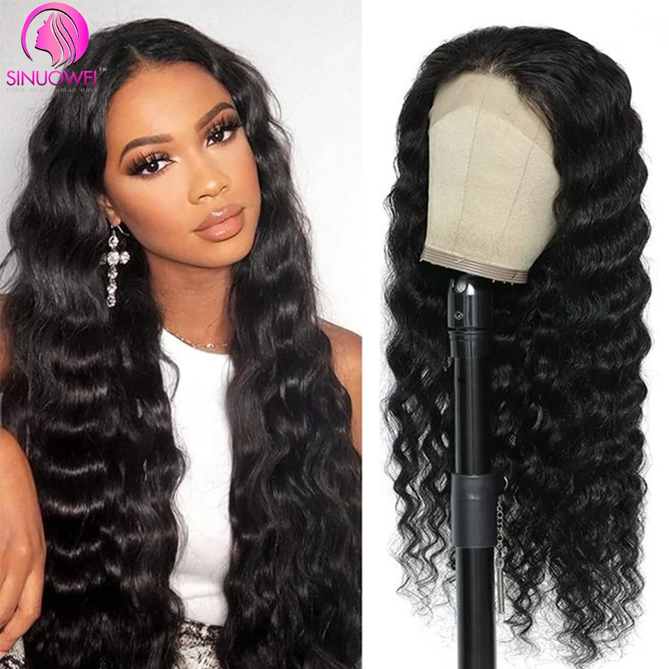 

Loose Deep Wave Wig 13x6 Lace Frontal Wigs Pre Plucked Transparent Lace Front Human Hair Wigs Deep Wave Closure Wig For Cheap