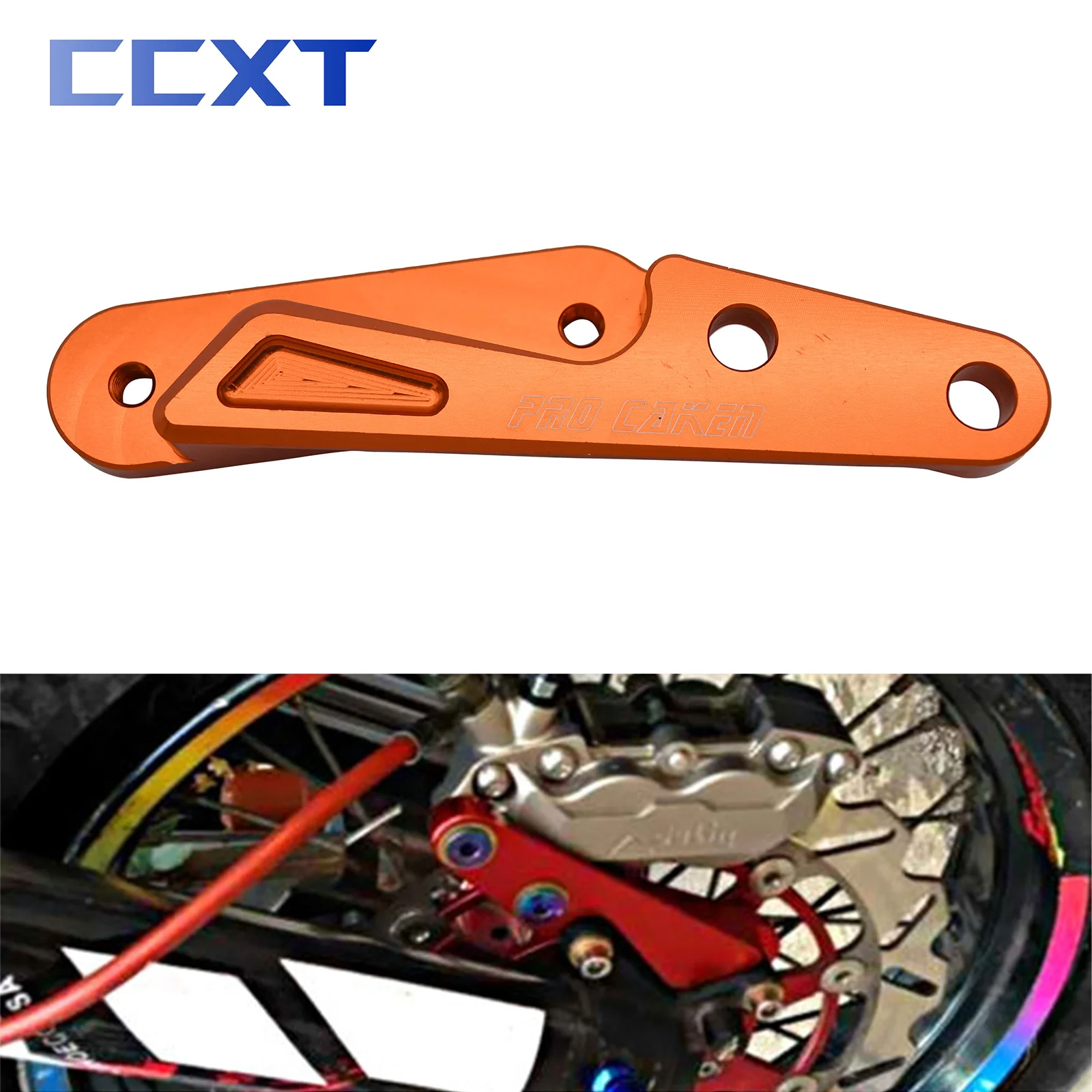 ALUMINUM 320MM BRAKE CALIPER DISC ADAPTOR BRACKET ホンダ CRF250R CRF250X CRF450R CRF450X CR125E CR125R CR250E CR250F 450R