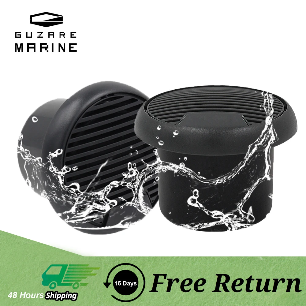 GUZARE MARINE Speakers Boat IP66 Waterproof 70Watts/Per 2 Way L & R Sound Channels，2Pcs for UTV ATV RVs