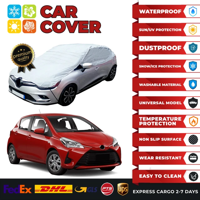 Car-Cover Satin Red für Toyota Yaris