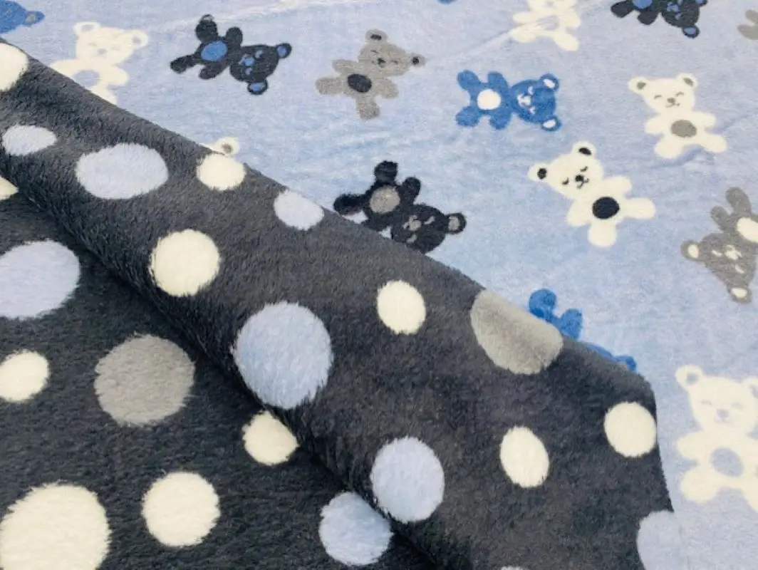 Tessuto Coralline, Orso Corallo, Tessuti Per Coperte, Tessuti Per Bambini, Coperte Invernali, Tessuti Al Metro, 1 Metro X 150 Cm