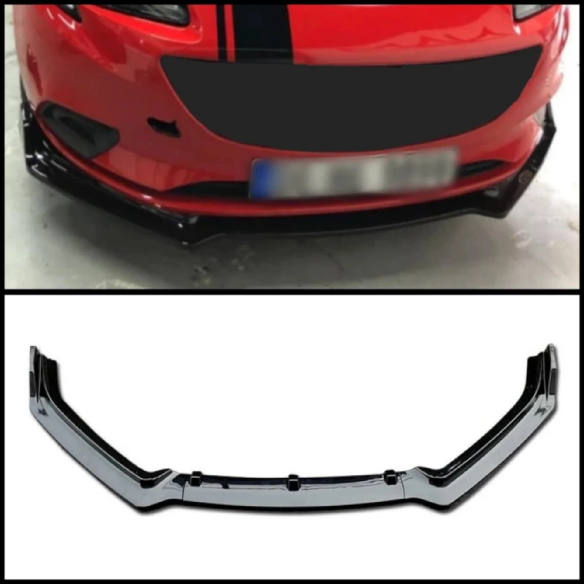 3 Pcs Front Bumper Lip For Opel Corsa E Body Kit Car Accessories