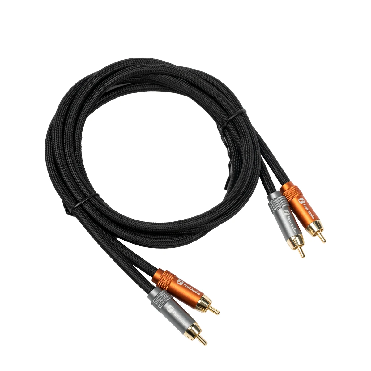 Fosi Audio Brand Nylon Braided Hi-Fi Speaker Cable Wire with Gold-Plated Banana Tip Plugs - 1.8m*2/0.3m*2 — view 5