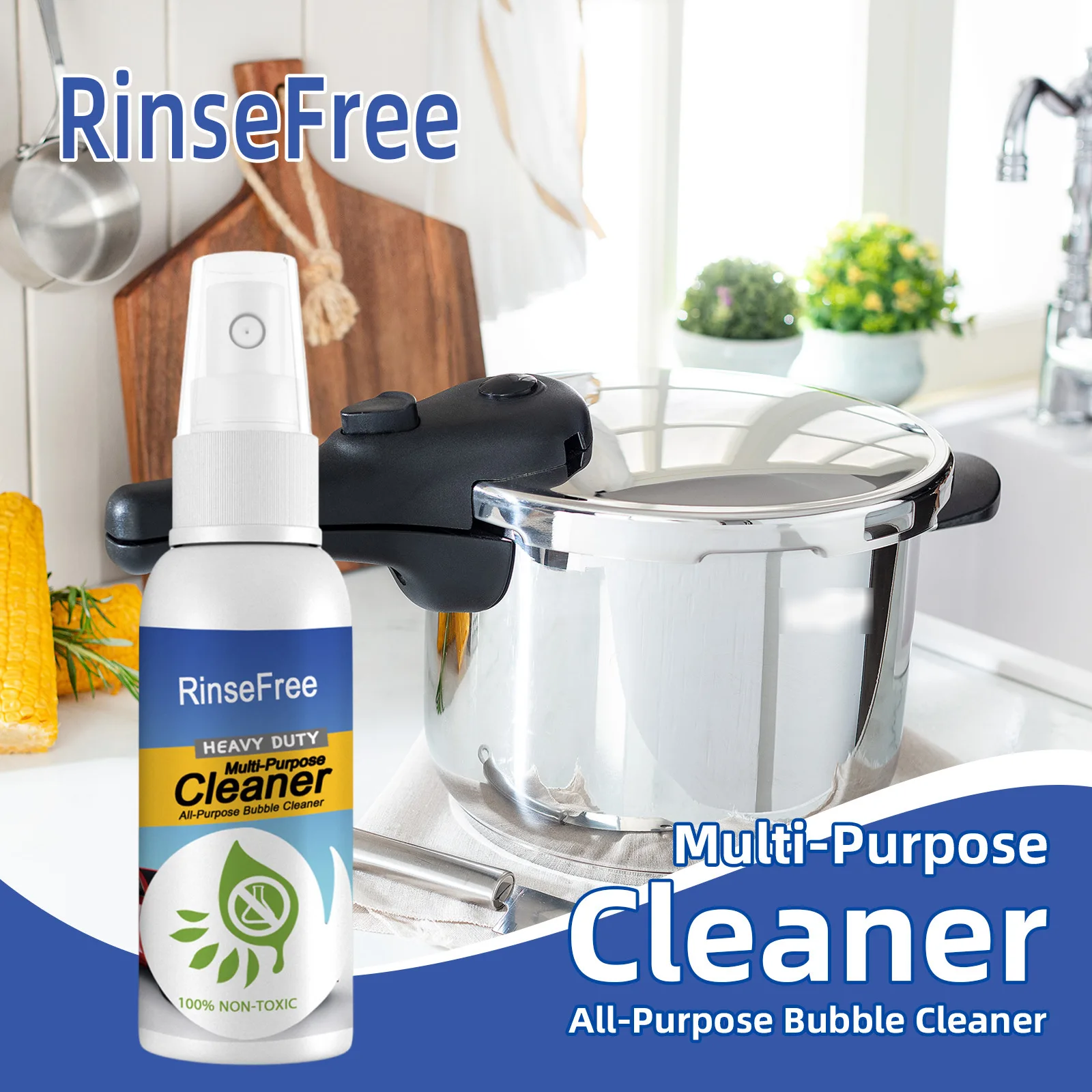 Heavy Duty Oil Cleaner Foam For Kitchen Cooktop Grill Oven