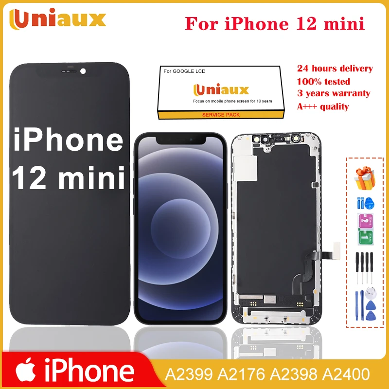 5.4 "Oled Per Iphone 12 Mini Display Lcd Touch Screen Digitizer Assembly Per Iphone 12 Mini Display Lcd Parti Di Ricambio Dello Schermo