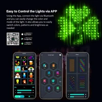 Smart Curtain String Lights App Controlled - 400 LED DIY Hanging Fairy Light Pattern and Text Programmable, Music Sync  Reote - Image 4