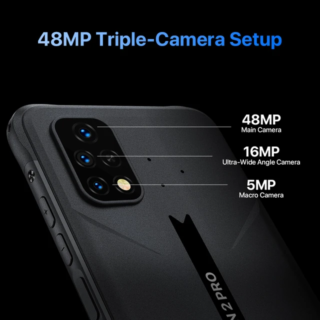 UMIDIGI Bison 2 Phone, Bison 2 Pro, Smartphone Android robusto, 128GB 256GB, Helio P90, 6.5 ''FHD +, 48 MP tripla fotocamera, 6150mAh 5
