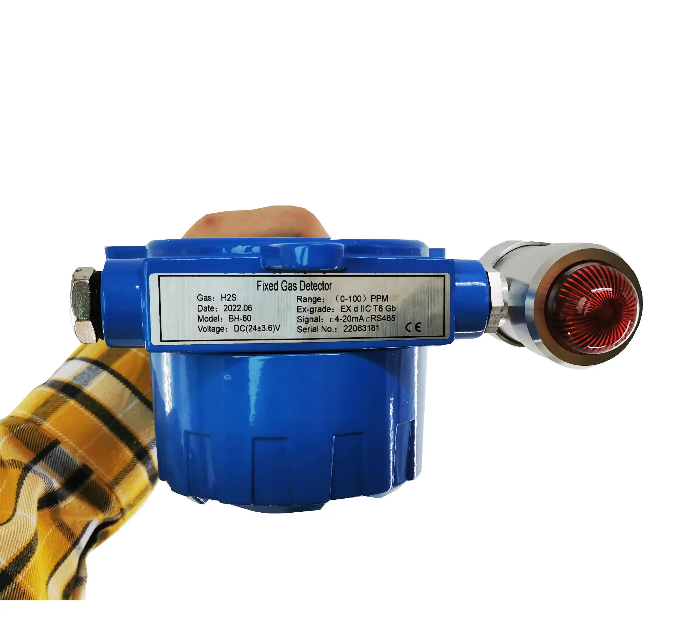 

H2 Hydrogen Gas Detector Meter Fixed Gas Tester With Display Range 0-1000ppm Resolution 1ppm For Detect H2 Gas Concentration