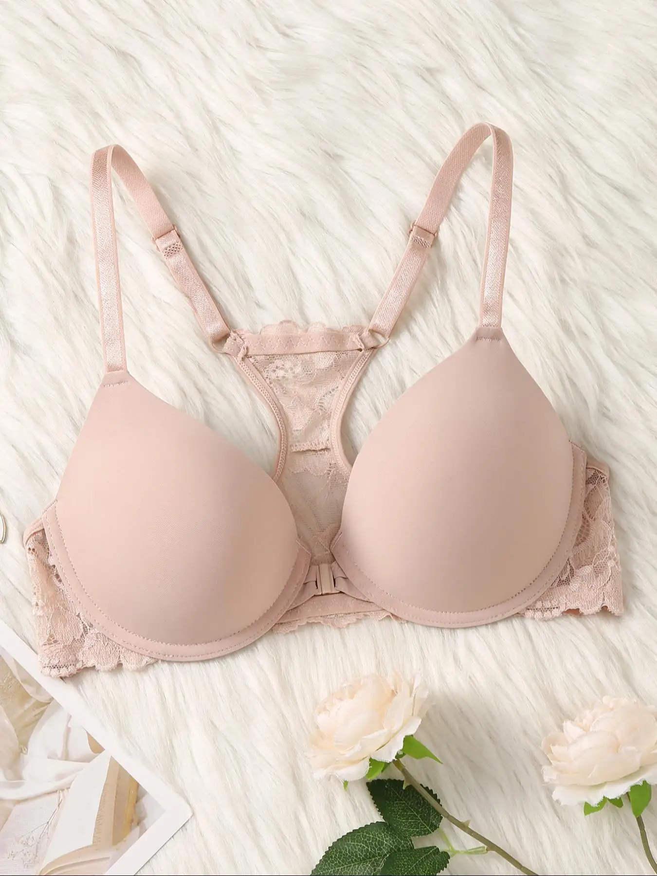 Deep V Lace Push-Up Bra - Sexy Comfortable Womens Underwear