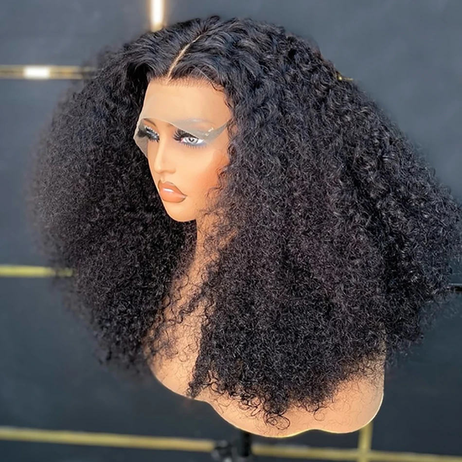 250 Density 13x4 Short Bob Wig Human Hair Transparent Lace Front Bob Wigs Human Hair Deep Wave Curly Pre Plucked for Women
