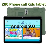10.1 INCH Z80 RAM 2GB ROM 32GB Android 9.0 Gift Stand Silicone Phone Call Kids Tablet A53 1.5 Ghz Quad Core MTK6737 Dual Camera 1
