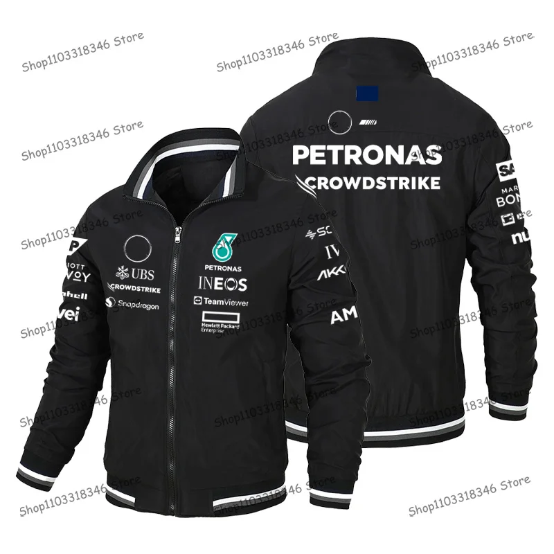 

2024 Men's New Plus Size Racing Jacket Spring Motorcycle Wear Formula Fan Top George Russell Uniform No. 44 Driver