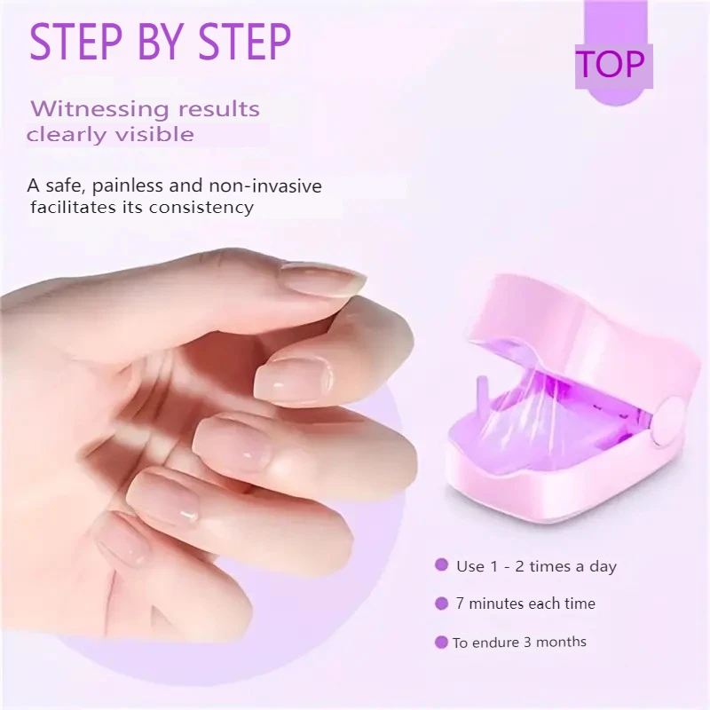 Pink Nail Fungus Treatment Device 905nmlnfrared light 470nm Blue light UsBcharge Nail Fungus Laser Foot Carerelaxation