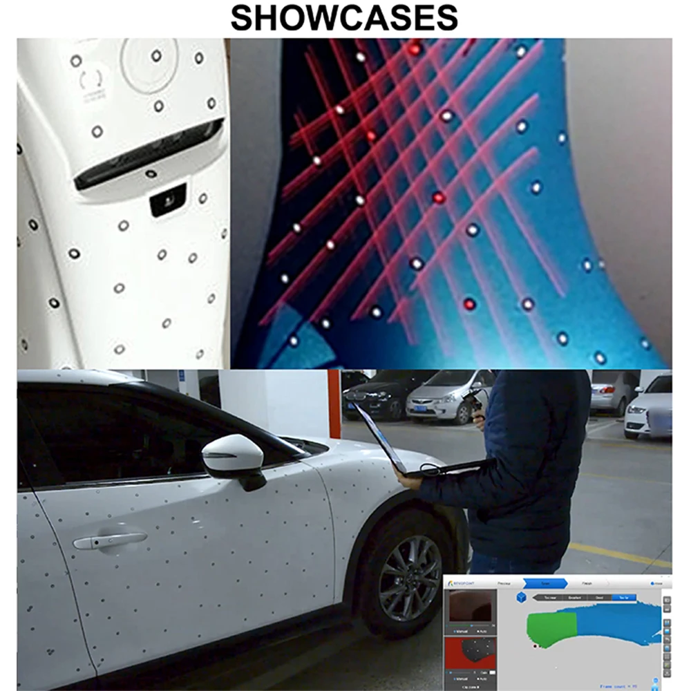 3000 Dots Revopoint 6.0 mm Reference Point 3D Scanning Highiy Reflective Markers 3D Scanner 3d scanner
