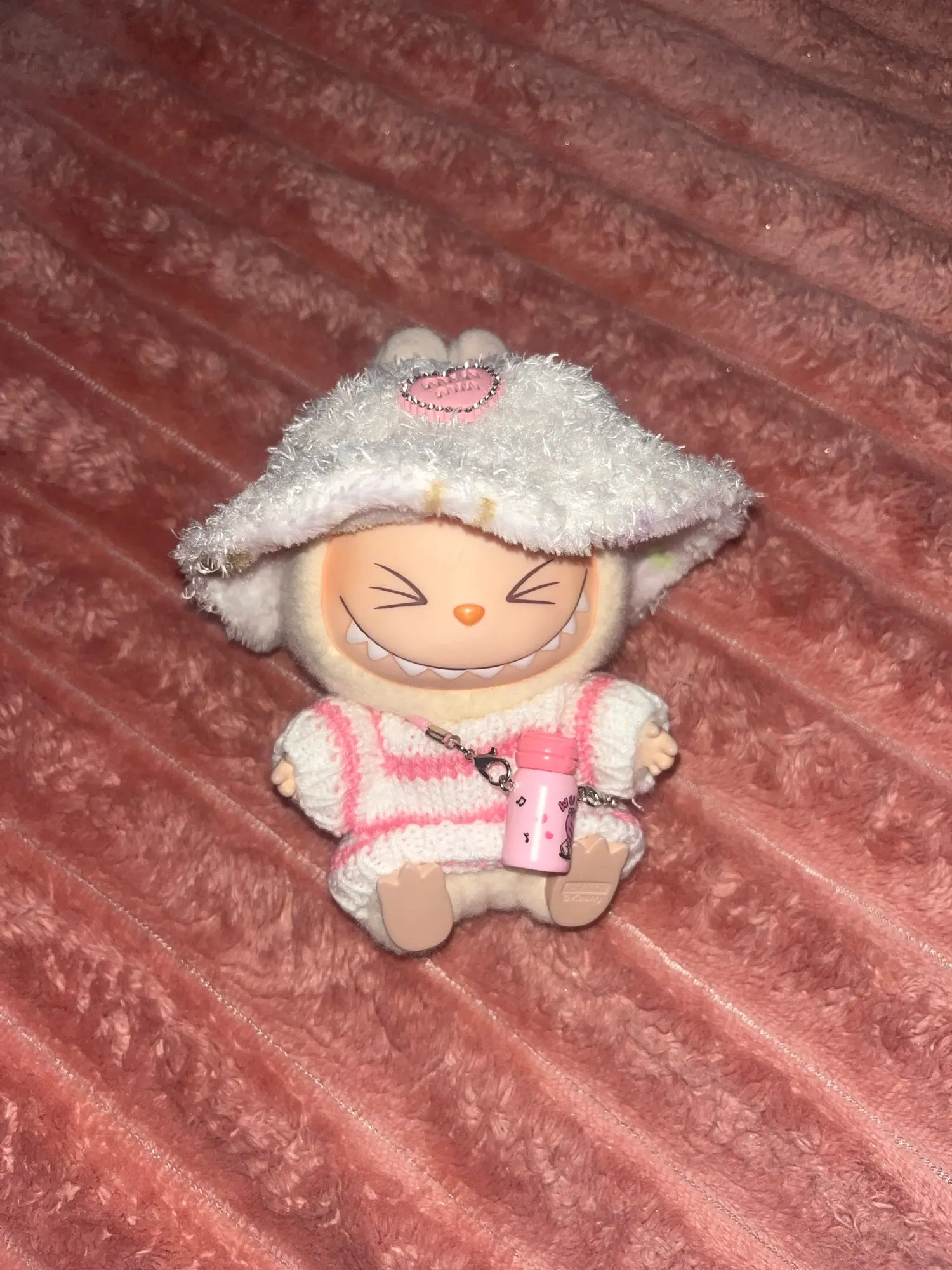 Labubu Doll Clothes: 15/17CM Idol Kpop Style Mini Plush Overalls Set photo review