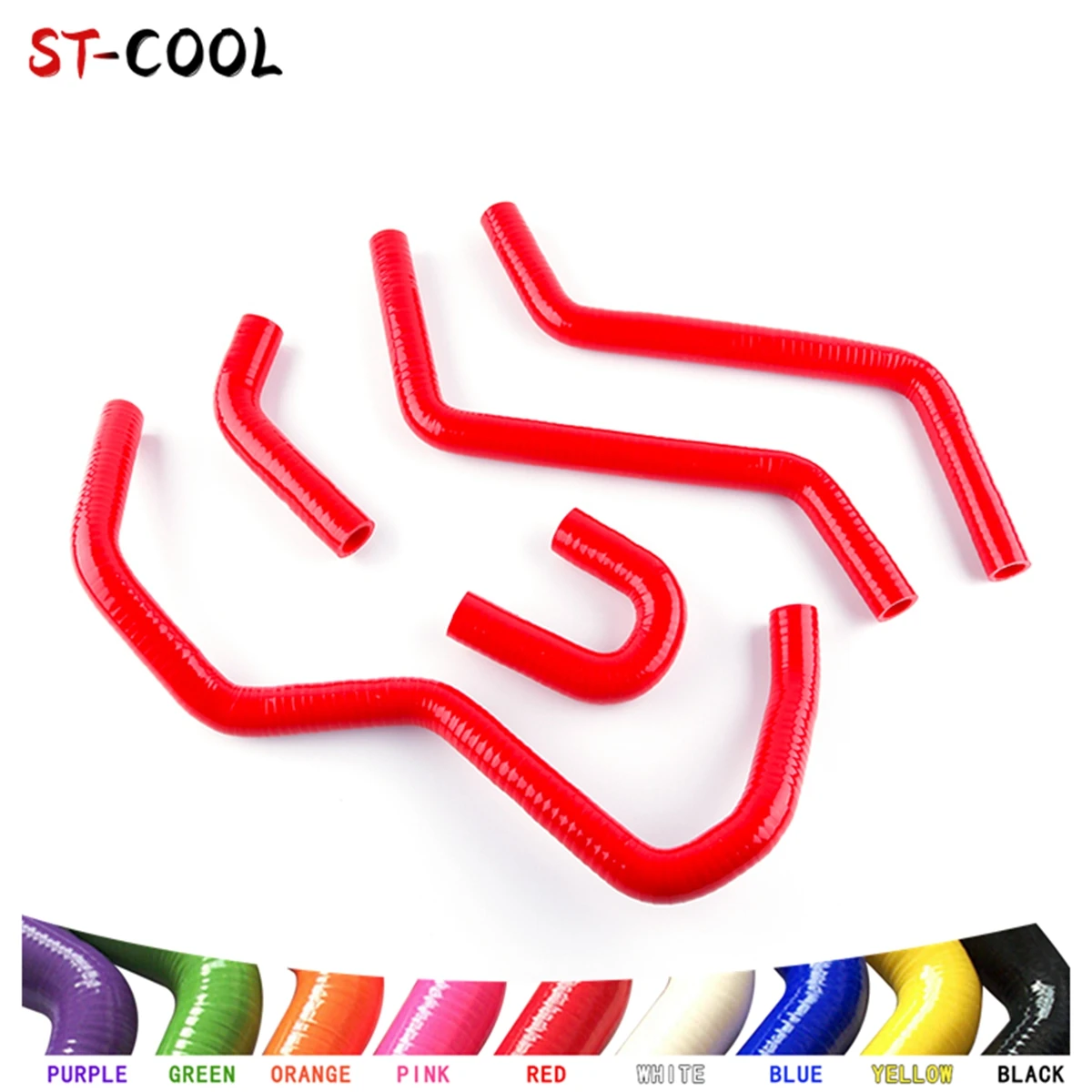 For Yamaha Rhino 660 YXR450 04-08 2004 2005 2006 2007 2008 ATV Radiator Hose Silicone Rubber Tube Pipe Kit 5Pcs 10 Colors sy 1pc led six colors acrylic hookah pipe set shisha bowl ceramics silica gel smoking hose charcoal tongs（no battery inside）