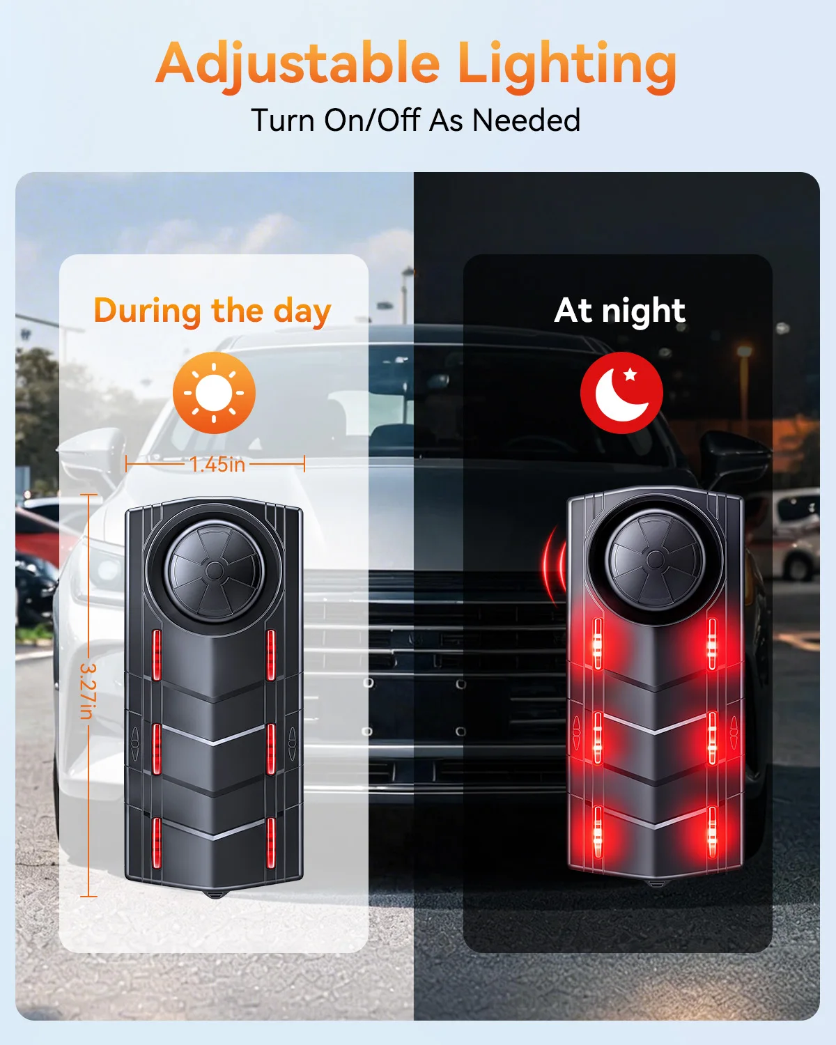 High-Decibel Sound-Light Vehicle Security Alarm with Remote Control
