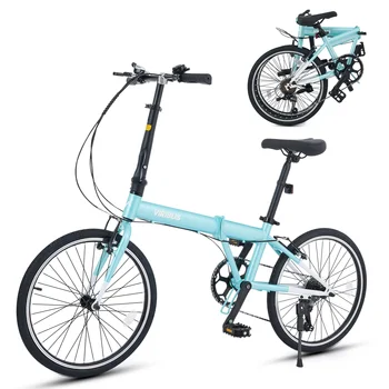 20 Inch Folding Bike Lightweight Folding Bicycle for Adult Slate 1