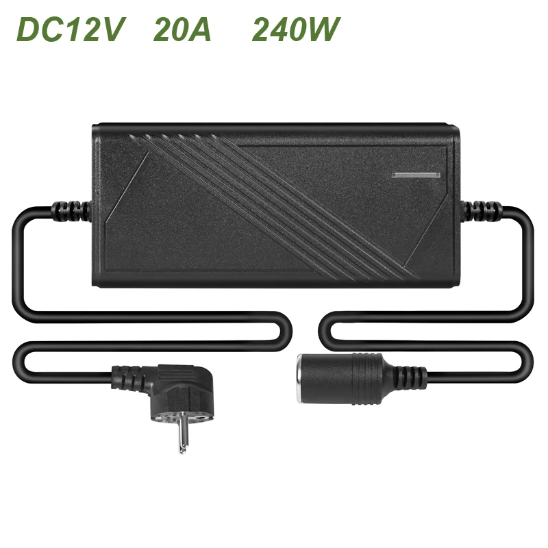 AC zu DC 110 V/220 V zu 12 V Konverter 20 A 240 W Auto Zigarettenanzünder AC/DC Auto Netzteil für Inflator Auto Kühlschrank