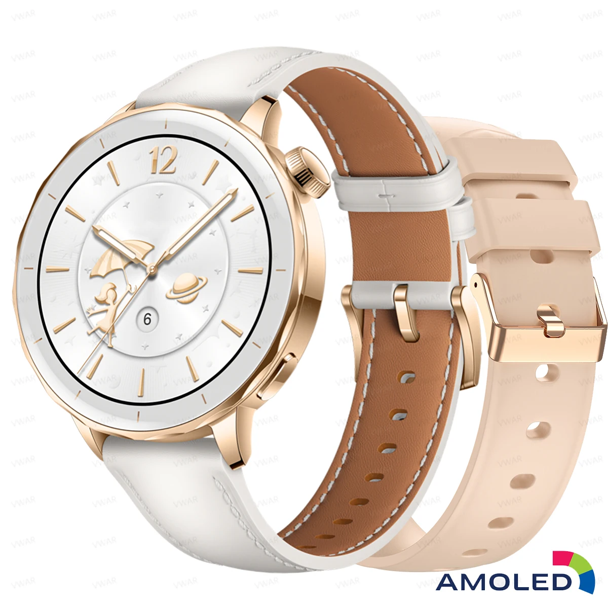 VWAR Watch X2 �̴� ������ ����Ʈ��ġ (OPPO HD AMOLED 4GB �޸� �÷��̾� �������� ��Ʈ��ũ ���� �� ����� ChatGPT ����Ʈ��ġ)