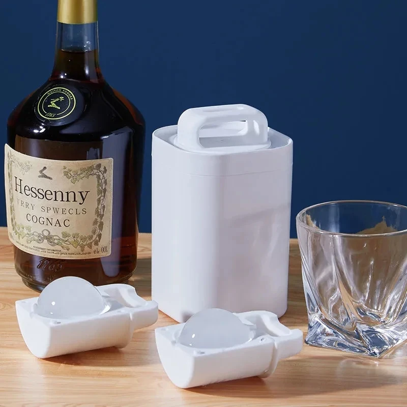 Eco-Friendly Ice Ball Maker Crystal Clear Ice Ball Press Spherical Whiskey Tray Mould Bubble-Free Maker Box Mold