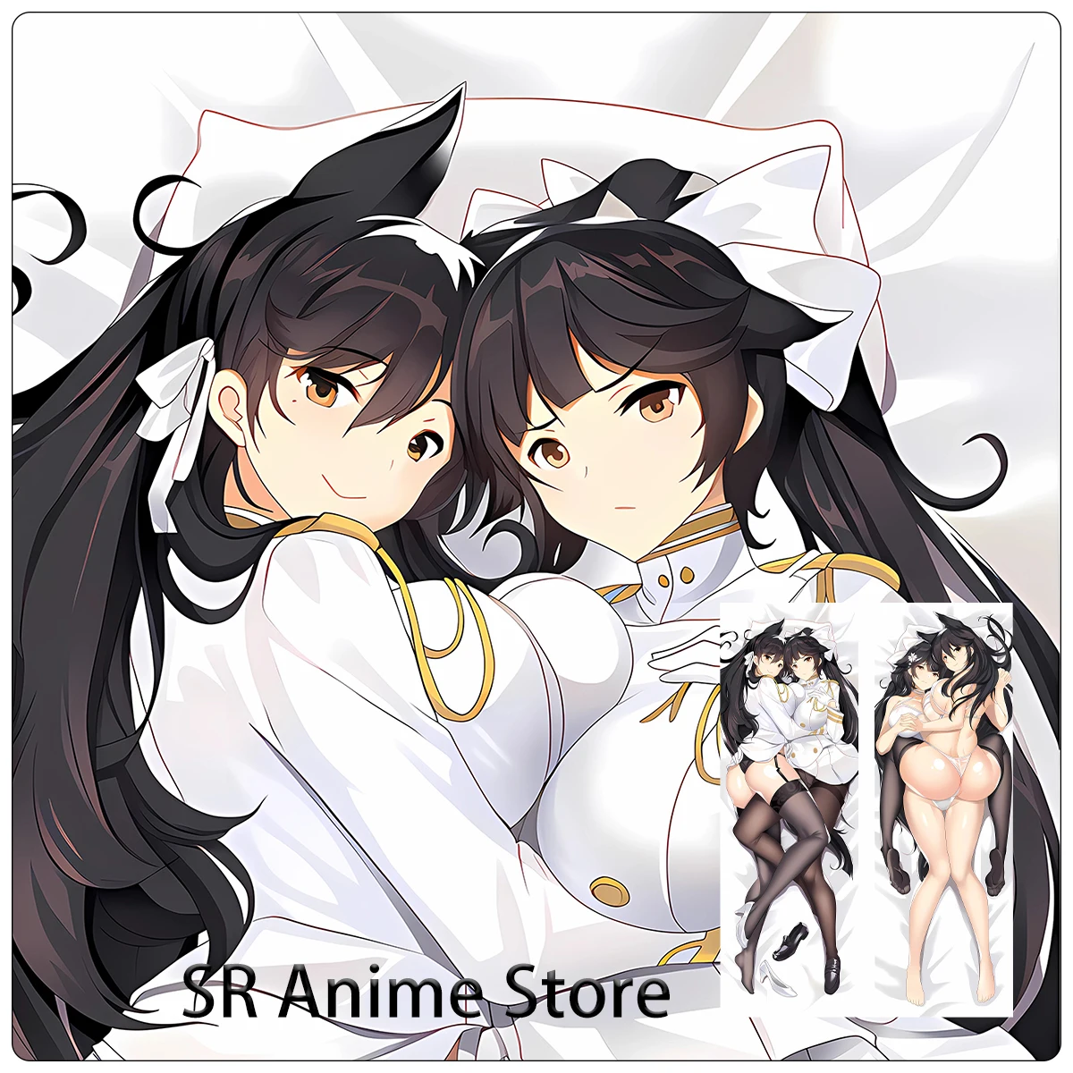 

Dakimakura Anime Azur Lane IJN Atago Hugging Body Pillow Cover Holiday Gifts Double-Side Print 2WAY IJN Atago Pillowcase