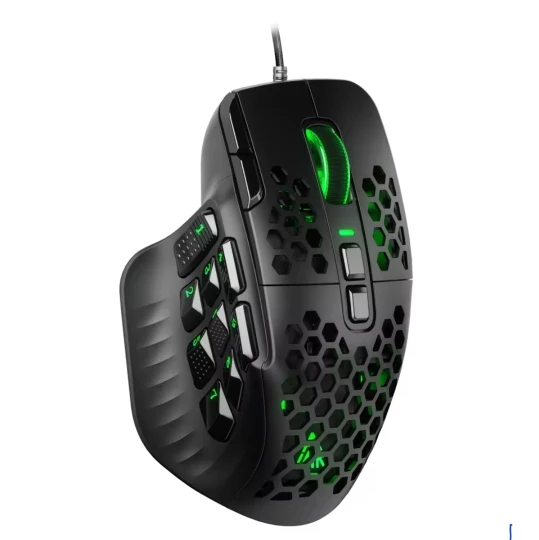 SOLAKAKA SM809 Wired RGB Gaming Mouse 22800 DPI MMO photo review