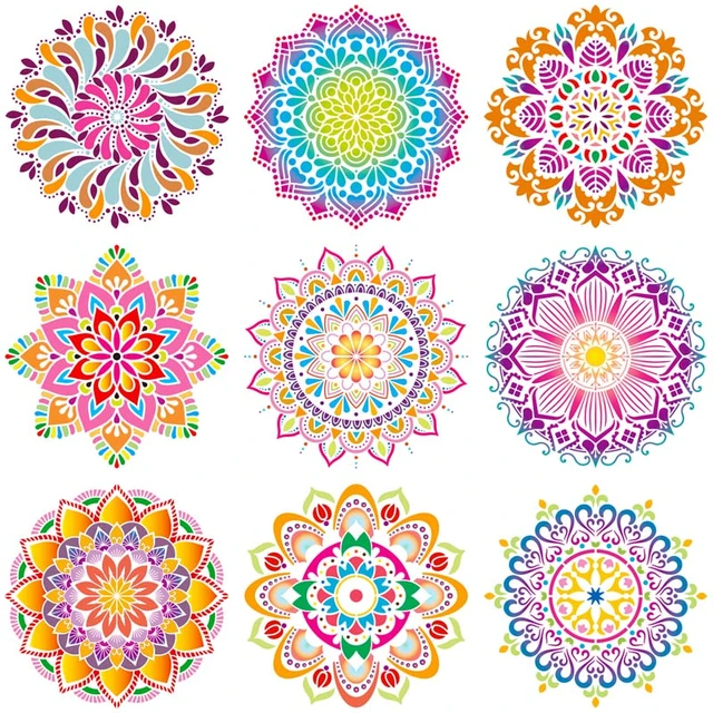 Mandala Heart Stamps Spanish Card Making Mandala Stamps For Scrapbooking -  AliExpress