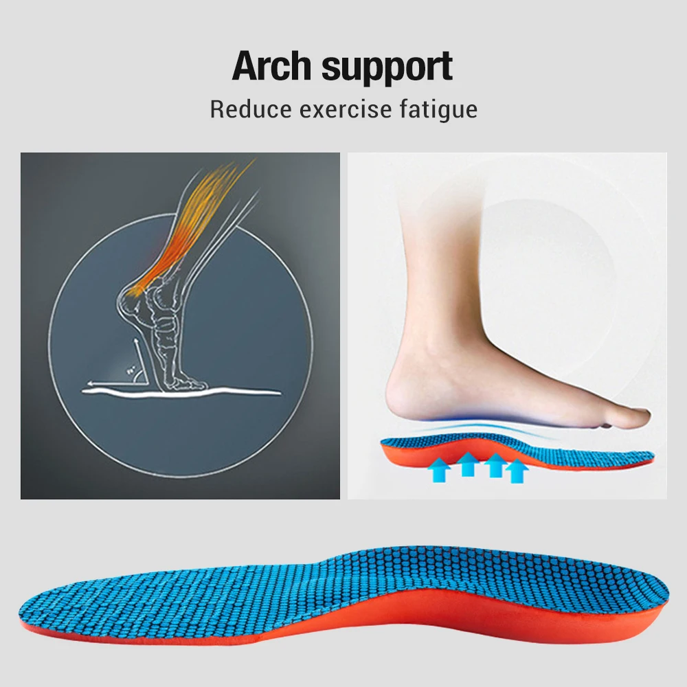 

Sports Insole Orthotic Insole Arch Support Flatfoot Running Insoles for Shoes Sole Orthopedic Insoles For Feet Ease Pressure