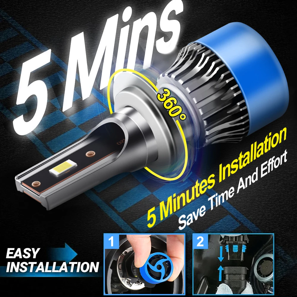 6개 30000LM LED 헤드라이트 캔버스 자동차 램프 H7 H11 자동차 안개등 벤츠 GL450 2007 2008 09 2010 11 2012 E320 2008 2009용