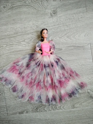 for barbie dress bjd doll clothes Princess Deluxe trailing wedding bride marriage dress fantasy toys gift for barbie accessories photo review