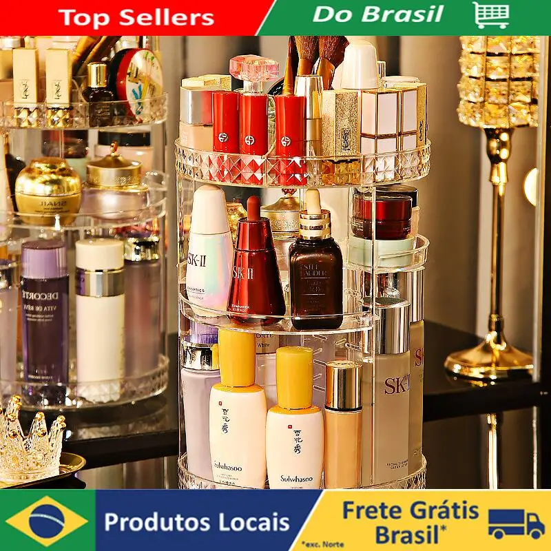 Organizer Cosmetics Makeup Swivel 360 Degrees Large