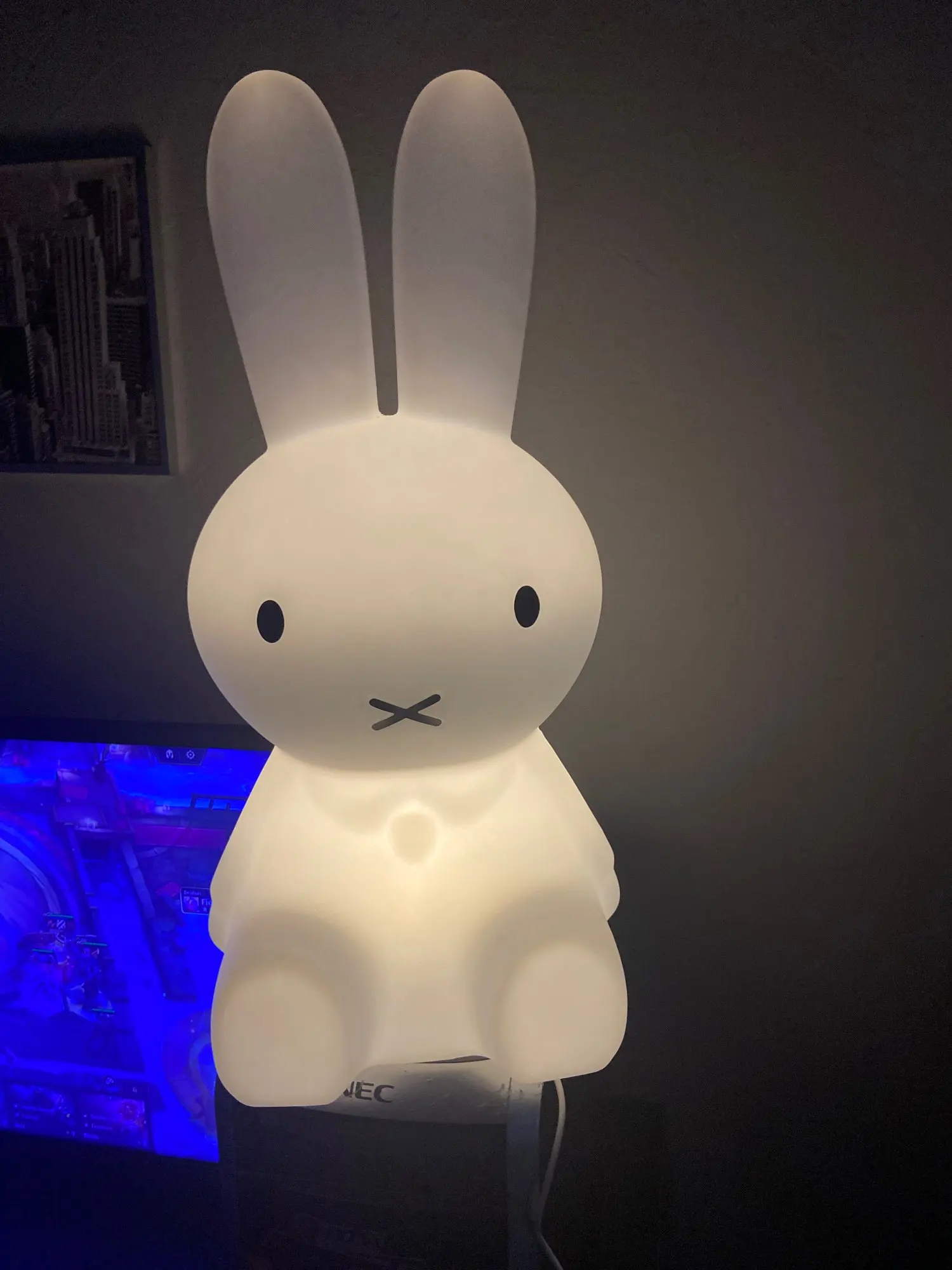 Veilleuse lapin musicale et lumineuse